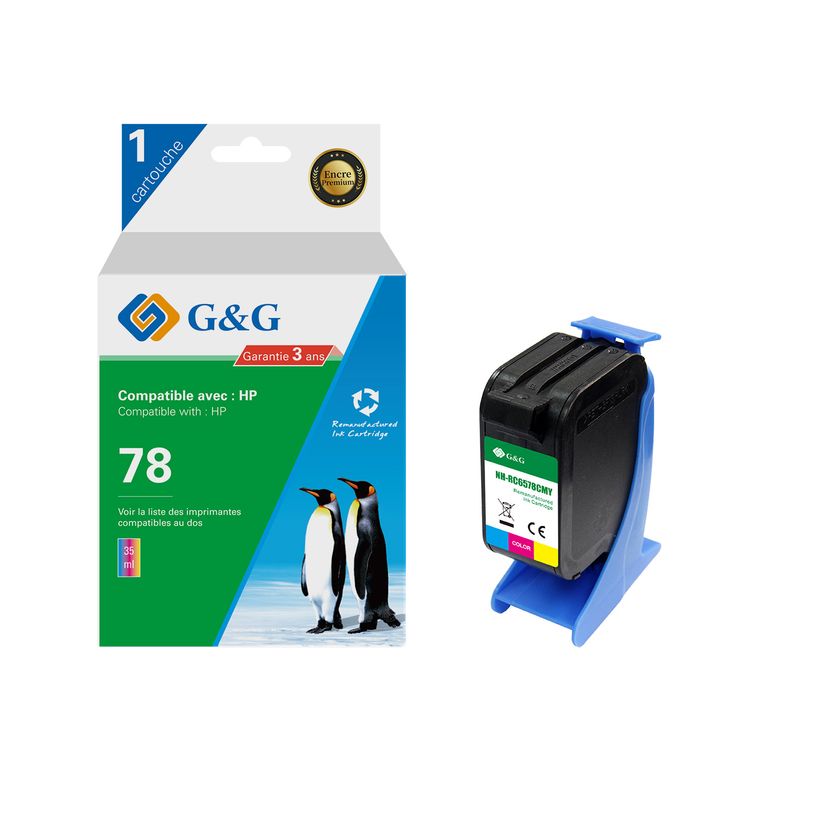 6937173408125-Cartouche compatible HP 78 - cyan, magenta,jaune - G&G-P_405243079_1-0