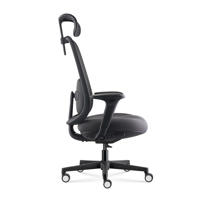 3700339995837-Fauteuil de bureau NELSON - accoudoirs réglables - appuie-tête réglable - noir-P_405243537_8-2