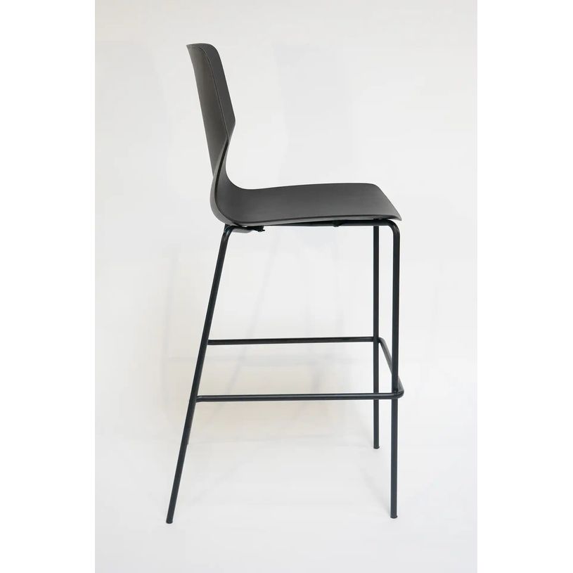 3760185025454-Tabouret haut TECSUP - pieds noir - noir-P_405243676_6-3