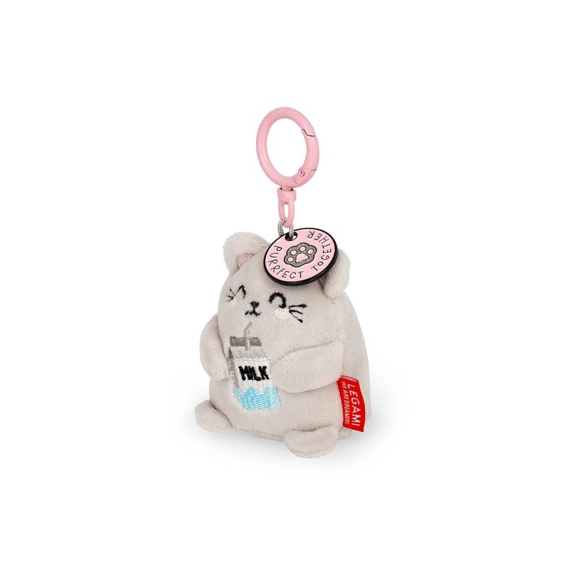 8052694028053-LEGAMI Super Soft! - Porte-clés en peluche - Petit - Kitty-P_405243896_3-2