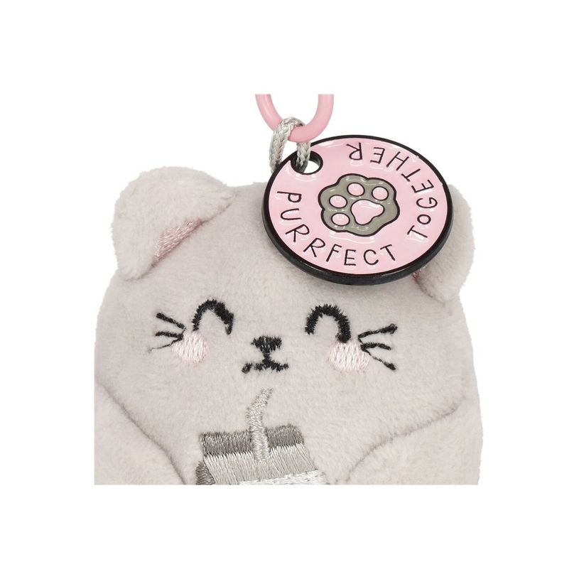 8052694028053-LEGAMI Super Soft! - Porte-clés en peluche - Petit - Kitty-P_405243896_4-1