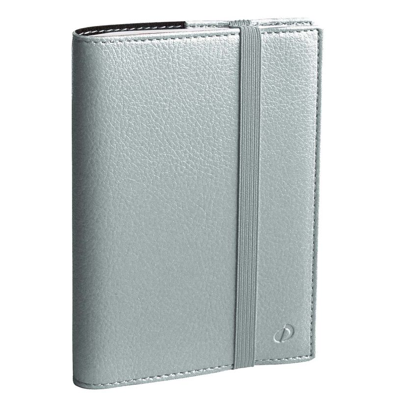 3371010523788-Agenda Année Civile - TIME&LIFE POCKET FR avec répertoire - Couverture Cassnadra avec élastique - Argent - 10x15 cm -  Semainier - 13 mois de décembre à déc--0