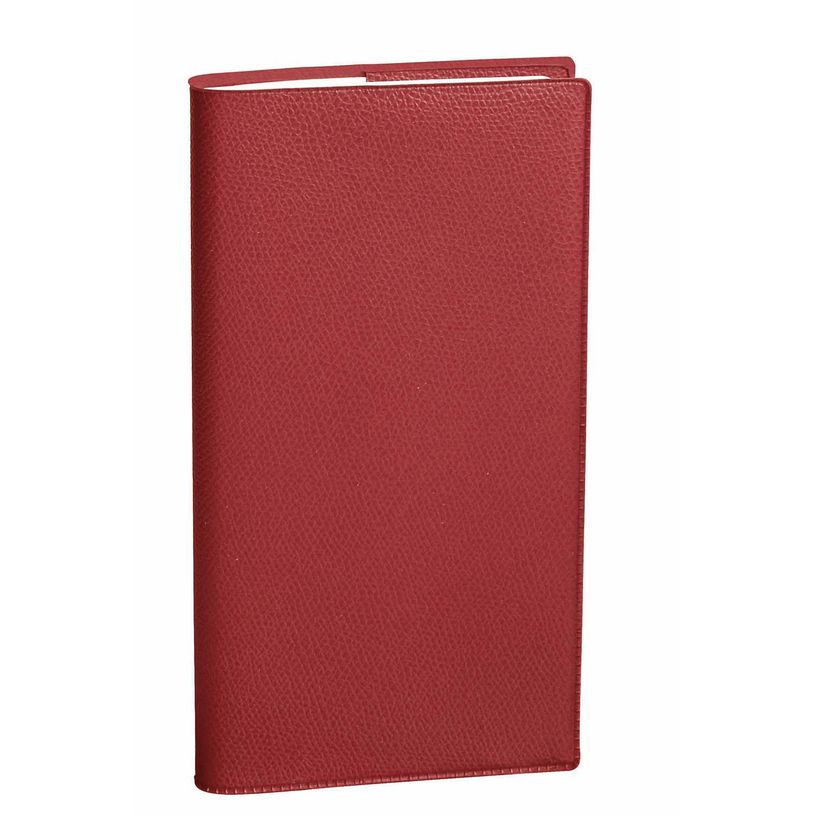 3371010514052-Agenda Année Civile - BI-PLANNING FR - Couverture Impala - Rouge - 8,8x17 cm - 2 semaines sur 2 pages - 12 mois de de janvier à déc--0