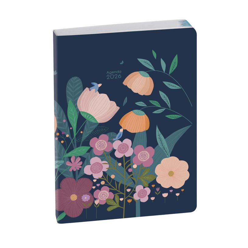 3660942088107-Agenda de bureau Mini Labo Easyday 21 - 1 jour par page - 15 x 21 cm - Bleu - Exacompta--0
