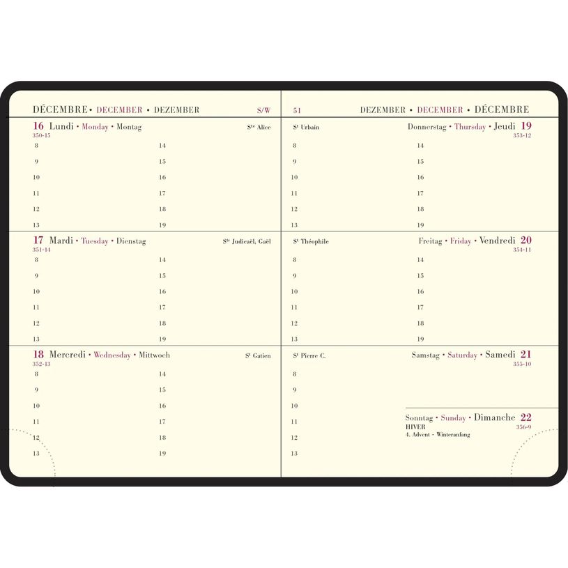 3660942088145-Agenda de poche Gwenaëlle Trolez La Semaine Planifiée 13 - 1 semaine sur 2 pages - 9 x 13 cm - Geisha--1