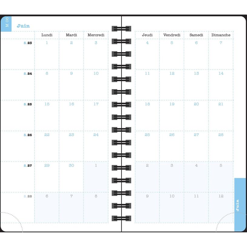 3660942089029-Agenda de poche Dodo & Cath Lady 16S spiralé - 1 semaine sur 2 pages - 9 x 16 cm - Poisson rouge - Exa--4