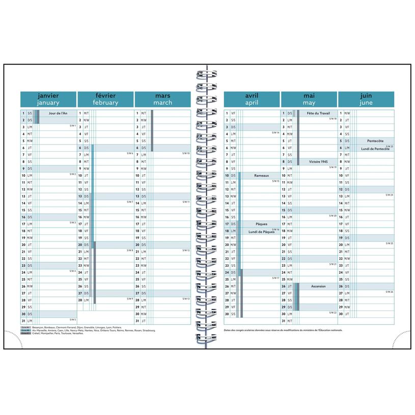 3660942088473-Agenda de bureau Ondine Easytime 21S spiralé - 1 semaine sur 1 page - 15 x 21 cm - disponible dans différentes cou--5