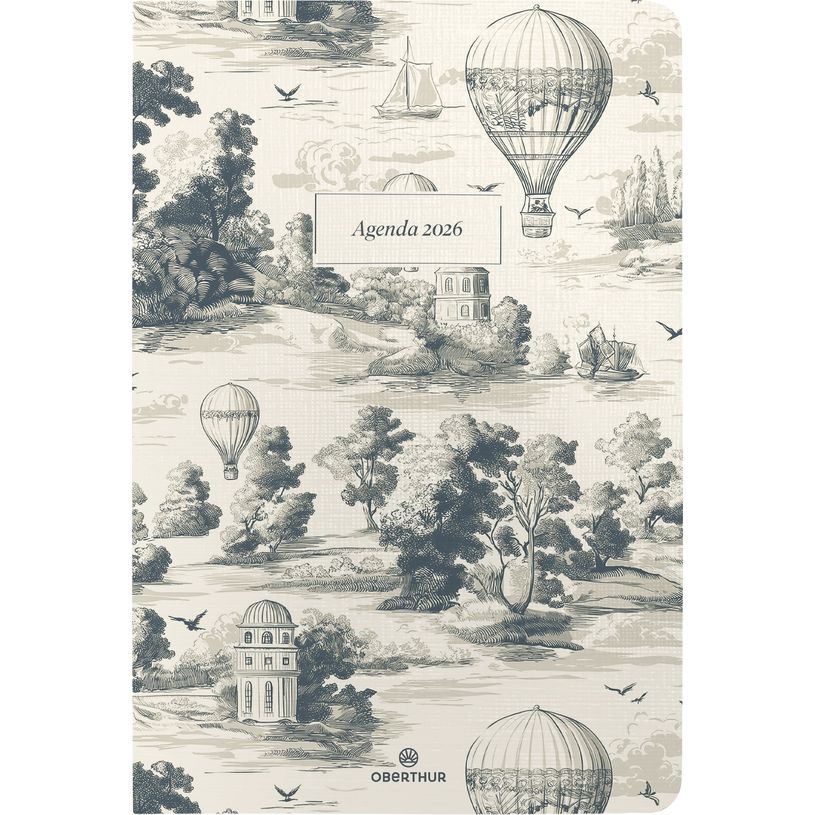 3664447211817-Agenda Vienne - 1 semaine sur 2 pages - 17 x 24,5 cm - paysage - Oberthur--0
