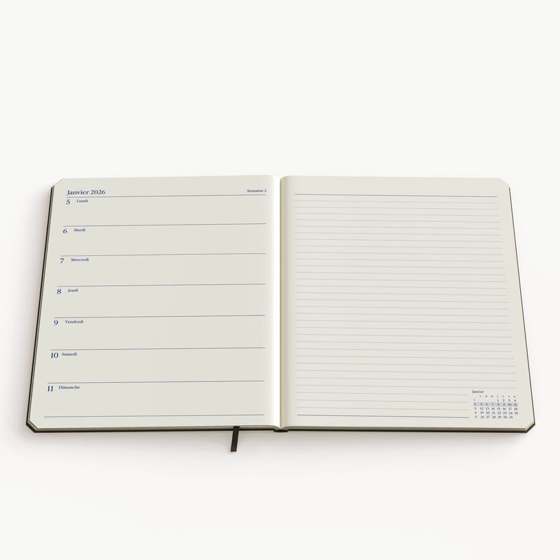 5412303354677-Agenda semainier de KEMPEN Amarone – format L – bordeaux – Brepols--1