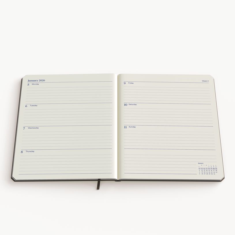 5412303354752-Agenda weekly planner de KEMPEN Blue Note – format L – bleu – Brepols--1