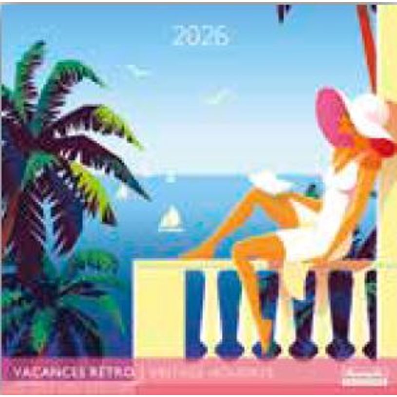 3494150174235-Calendriers 30x30cm 16 mois Aquarupella - Vacances retro--0