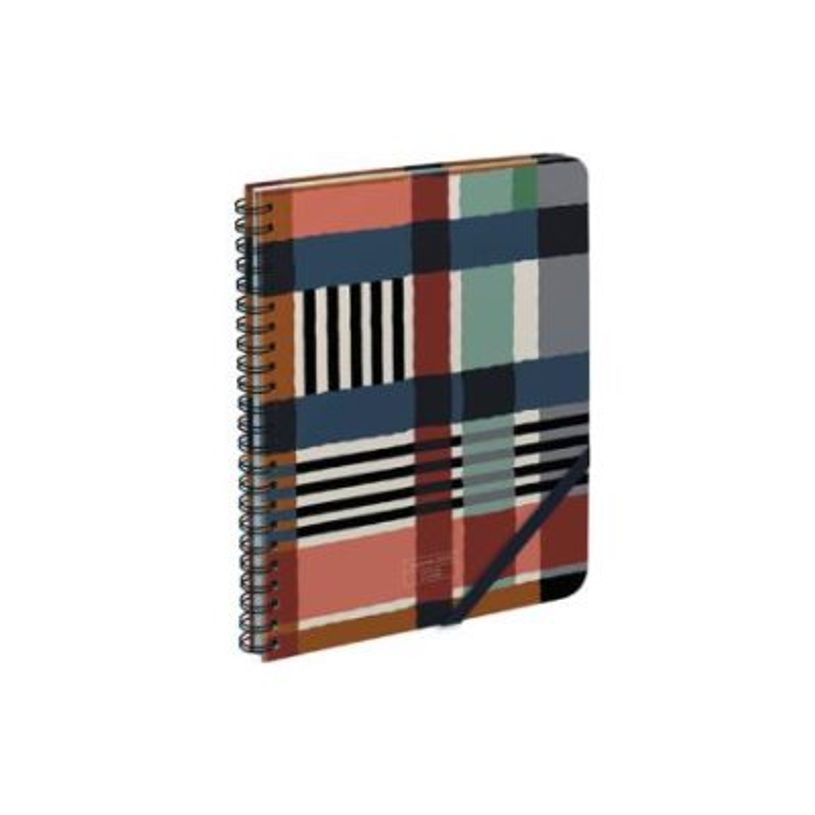 3700368835470-Agenda BLUE ART Nouvelle - semainier - 17 x 24 cm - 128 pages - tartan-P_405244280_1-0