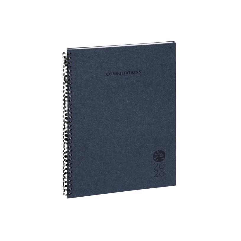 3660942052603-Exacompta Forever Consultations 29 S - Agenda hebdomadaire du bureau - 2026 - semainier - reliure à anneaux métalliques - A4 (210 x 297 mm) - papier recyclé - couverture bleue - carto-P_405244378_2-1