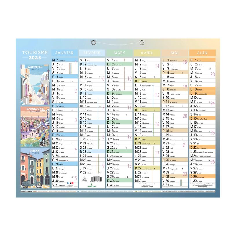 3660942086332-Exacompta Tourisme - Calendrier illustré - 220 x 295 mm-P_405244379_1-0
