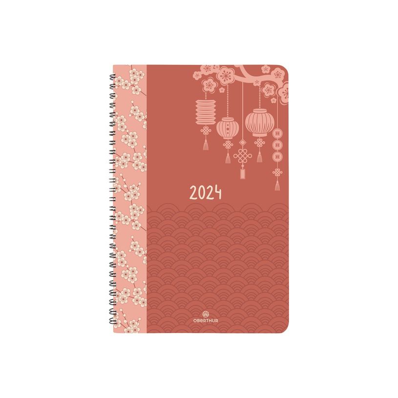 3664447205335-Oberthur Tokyo - Agenda - 2024 - semainier - reliure à anneaux métalliques - 100 x 150 m-P_405244398_2-0