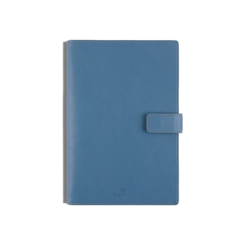 3664447210377-Oberthur - Agenda - 2024 - semainier - reliure cousue - F27 - 210 x 270 mm - papier ivoire - housse en jean -P_405244414_2-0