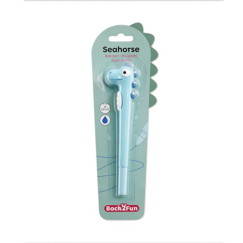 8422593119945-Back2Fun - Stylo fantaisie pour enfants en forme d'hippocampe bleu qui donne envie d’écrire --0