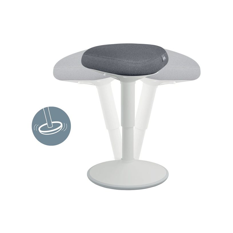 4002432138401-Leitz Ergo Active - Tabouret - ergonomique - triangulaire - pivotant - tissu recyclé à 1-P_405245712_9-3