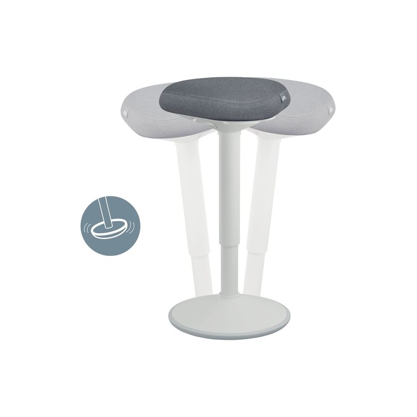 4002432138425-Leitz Ergo Active - Tabouret de bureau sur pied - ergonomique - triangulaire - pivotant - -P_405245714_6-0