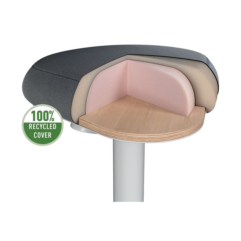 4002432138425-Leitz Ergo Active - Tabouret de bureau sur pied - ergonomique - triangulaire - pivotant - -P_405245714_9-3