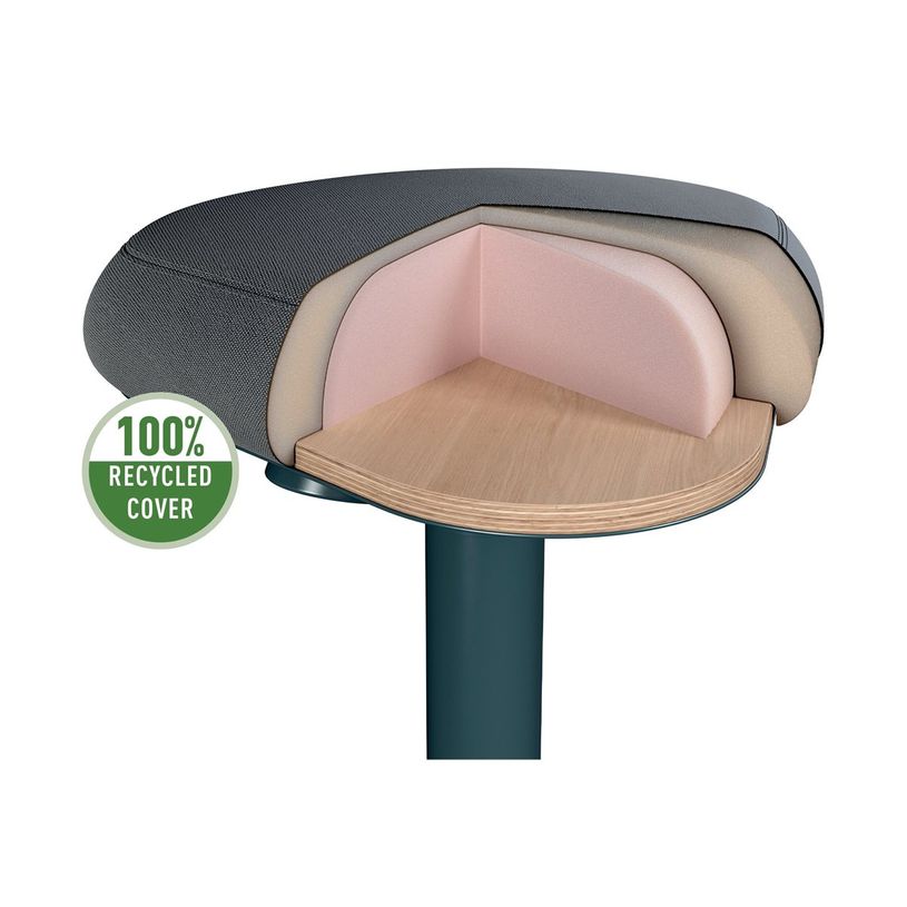 4002432138432-Leitz Ergo Active - Tabouret de bureau sur pied - ergonomique - triangulaire - pivotant - tissu -P_405245715_7-1