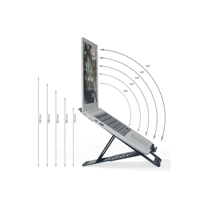 4002432138333-Leitz Ergo - Support pour ordinateur portable - adjustable, multi-angle, aluminum - 10" - -P_405245716_6-7