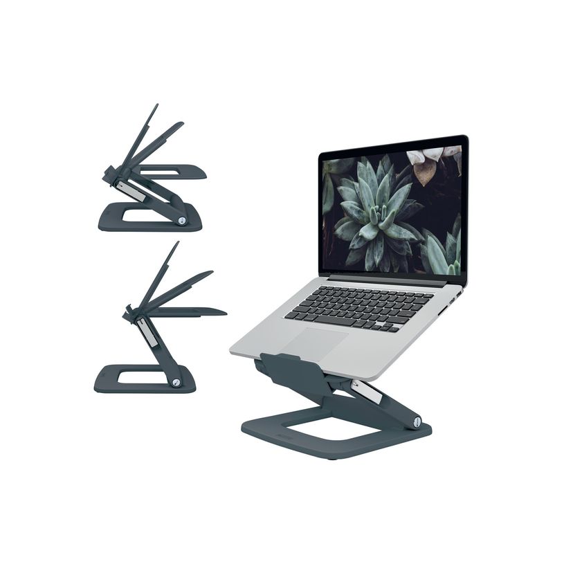 4002432138340-Leitz Ergo - Support pour ordinateur portable - réglable, multi-angle - 13" - 15" - gris -P_405245718_7-0