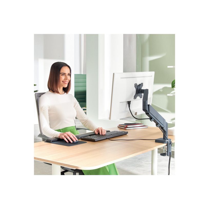 4002432134663-Leitz Ergo - Kit de montage (spring-assisted single arm) - pour Écran LCD - space saving - métal - gris fonc-P_405245720_3-7