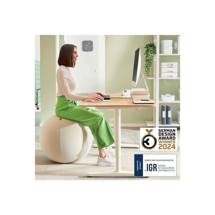 4002432134786-Leitz Ergo Active - Chaise à billes - housse en tissu - gris-P_405245727_4-8