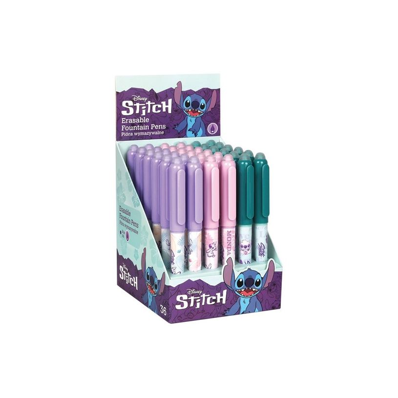 5903686379734-CoolPack Disney - Stylo plume effaçable Stitch - avec gomme - pastel-P_405246334_3-1