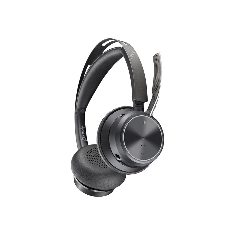 0197029504524-Poly Voyager Focus 2 - Micro-casque - sur-oreille - Bluetooth - sans fil, filaire - USB-C via un adaptateur Bluetooth - noir -P_405246693_44-30