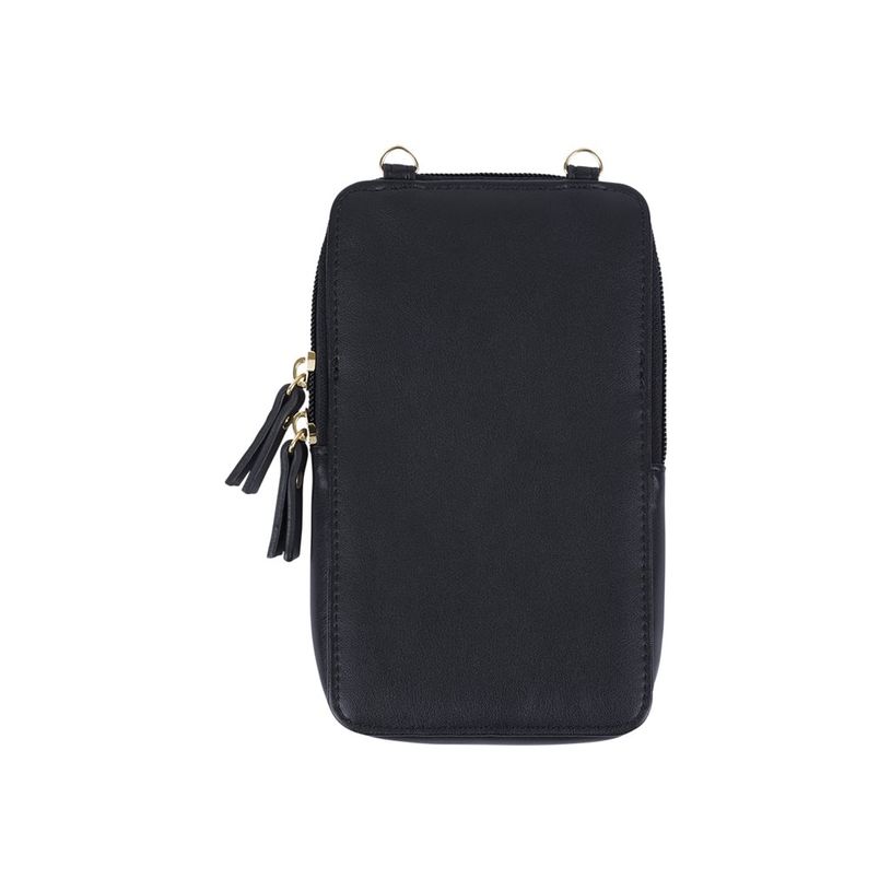3664447203928-Oberthur Lisbonne - Sac Téléphone Noir – Petit Sac Bandoulière Élégant Mix-Matière, Porte-Monnaie Am-P_405246753_5-4
