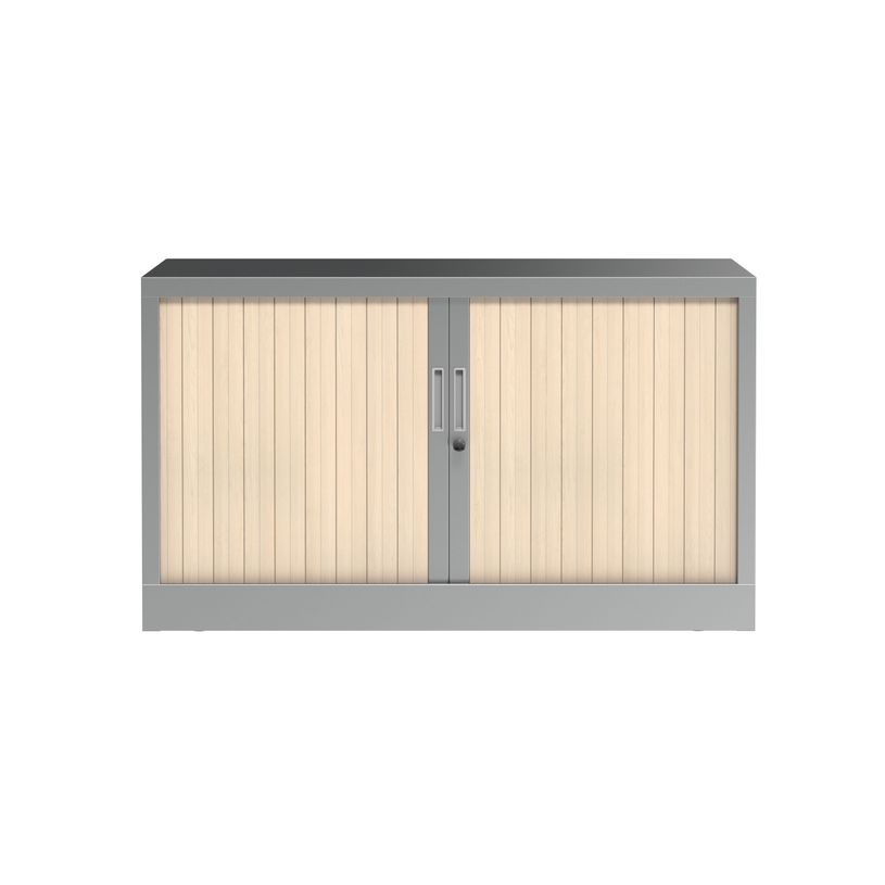 3700339996124-Réhausse pour armoire à rideaux metalliques -  L120 x H43 x P43cm - corps alu:/rideau  