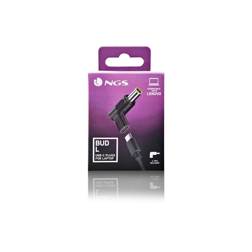 8435430625202-NGS BUD-L - Kit adaptateur de connecteur d'alimentation - Alimentation USB (100 W) - noir-P_405248140_8-5
