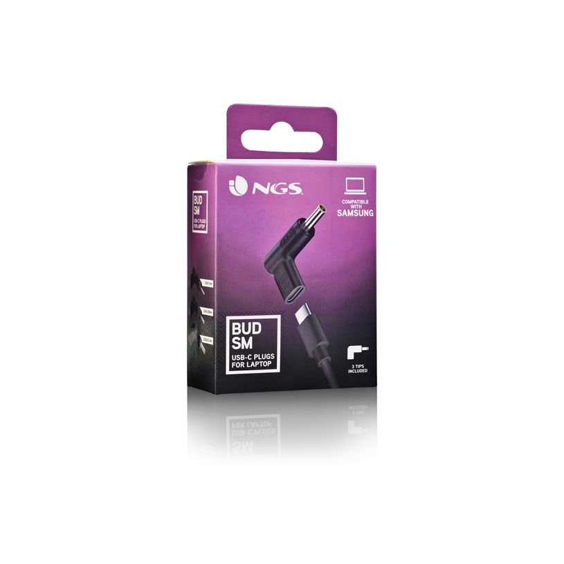 8435430625295-NGS BUD-SM - Kit adaptateur de connecteur d'alimentation - Alimentation USB (100 W) - noir-P_405248143_6-4