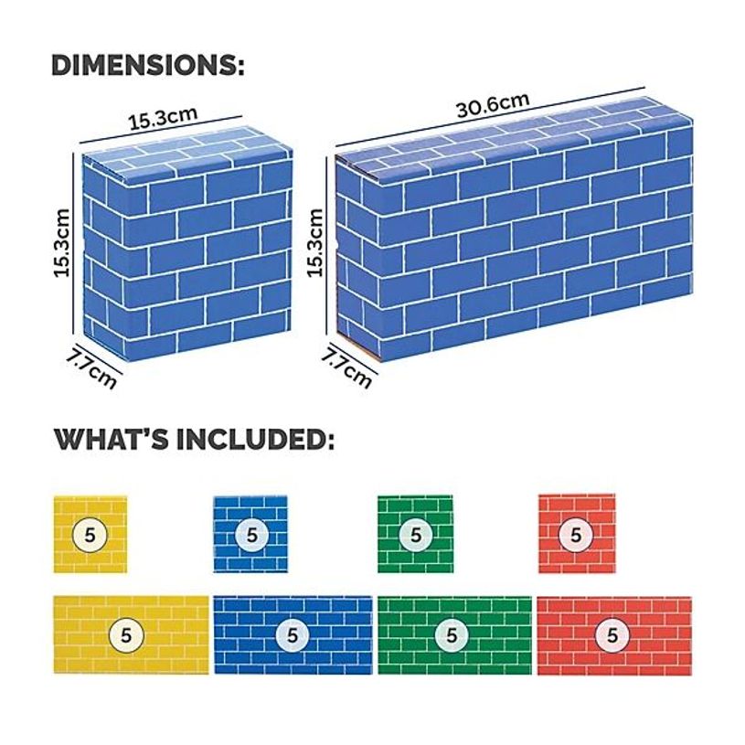 0043859799244-Bankers Box - 40 blocs de construction en carton - 4 couleurs - 2 tailles-P_405248382_2-1