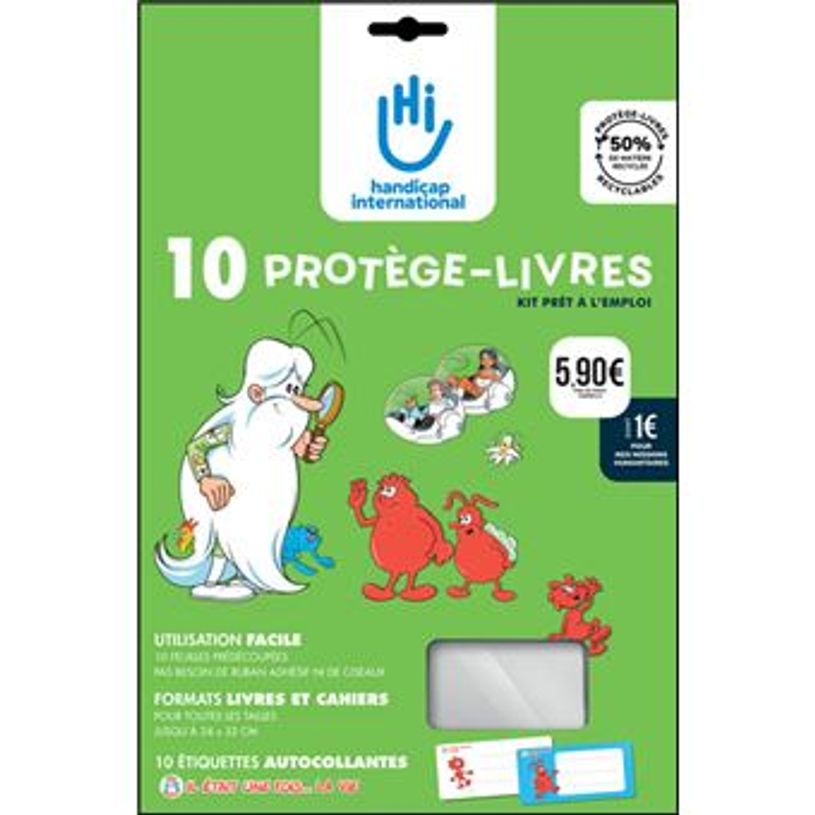 3566640000246-Kit de 10 protège-livres solidaires Handicap International--0