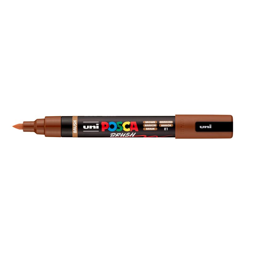 4902778311837-Posca – Marqueur peinture pointe moyenne – marron--0