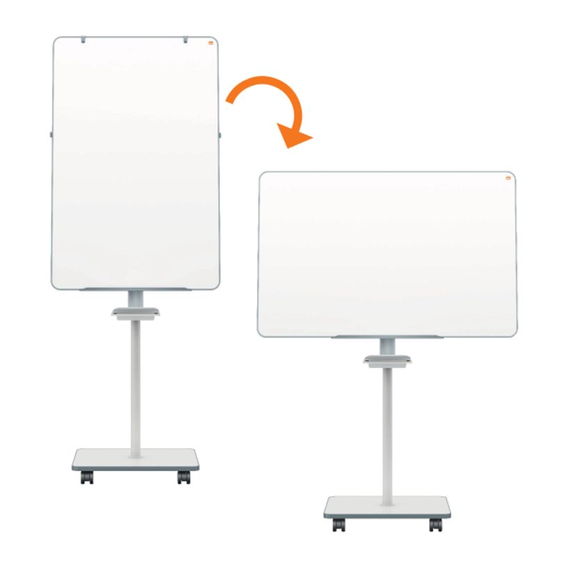 5028252632607-Nobo - Chevalet de conférence mobile - surface acier laqué magnétique - Move & Meet - 700 x 1000 mm--2