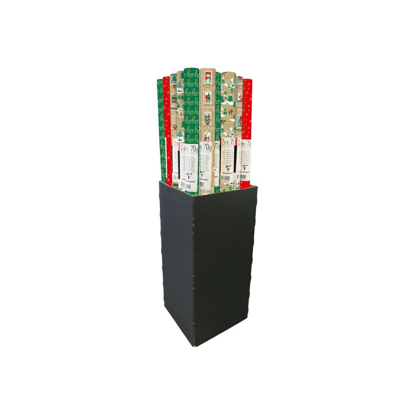 3329682239148-Clairefontaine - Emballage cadeau - 70 cm x 2 m - 70 g/m² - Noël - papier kraft-P_405252853_1-0