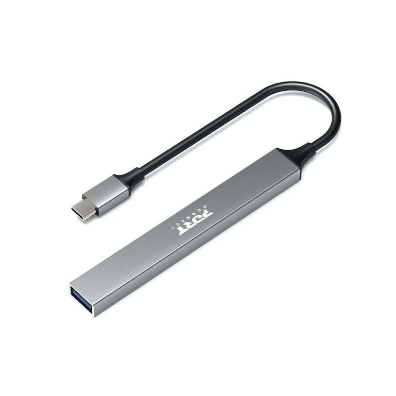 3567049001636-PORT Designs - Hub 4 ports USB-A + 1 X USB-C--1