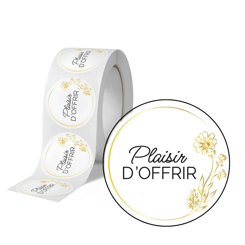 5014702151163-Plaisir d’Offrir – 500 étiquettes rondes autocollantes 35 mm – rouleau pratique--0