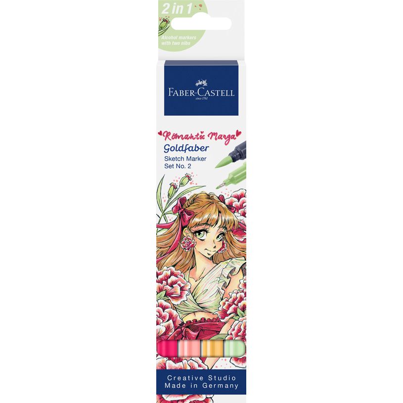 4005401647225-Faber-Castell Goldfaber – Set de marqueurs Sketch Romantic Manga Collection n°2--0