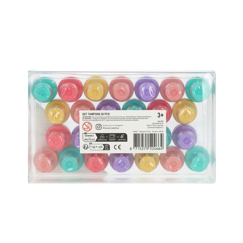 8715275524664-Set 26 tampons Licornes pré-encrés - disponible dans différents thèmes--1