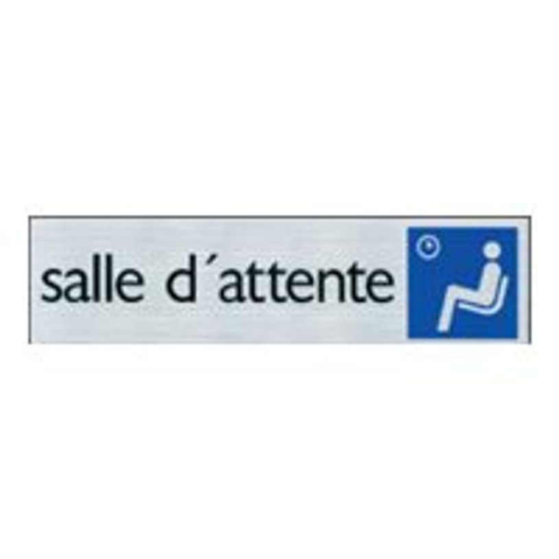 40581194-Pickup - Plaque de signalisation - 165 x 44 mm - salle d'attente-P_4058119_1-0