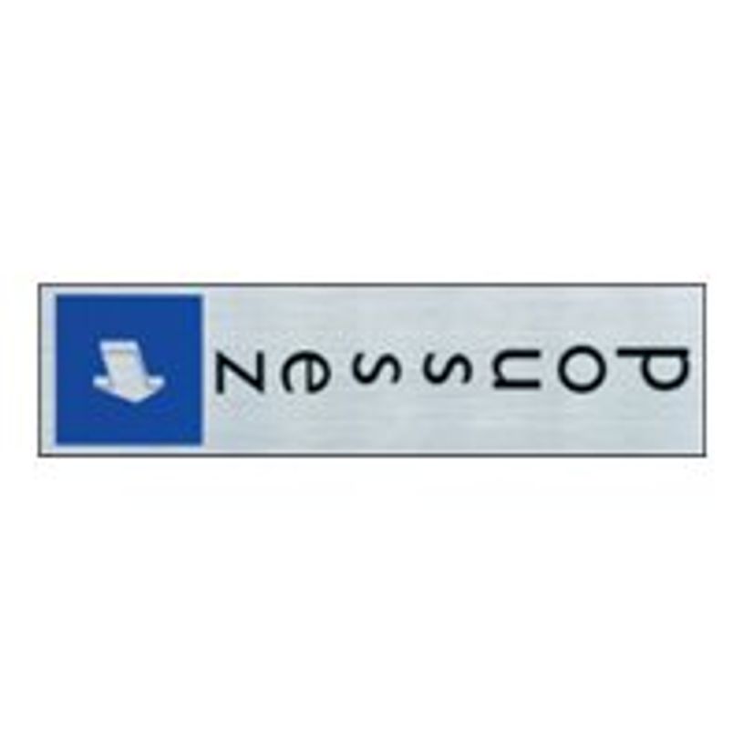 40582320-Pickup - Plaque de signalisation - 165 x 44 mm - poussez (vertical)-P_4058232_1-0