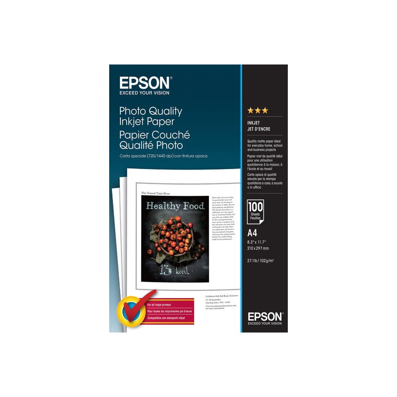 0400044321008-Epson Photo Quality Ink Jet Paper - papier - 100 feuille(s) - A4 - 102 g/m²-P_4432100_1-0