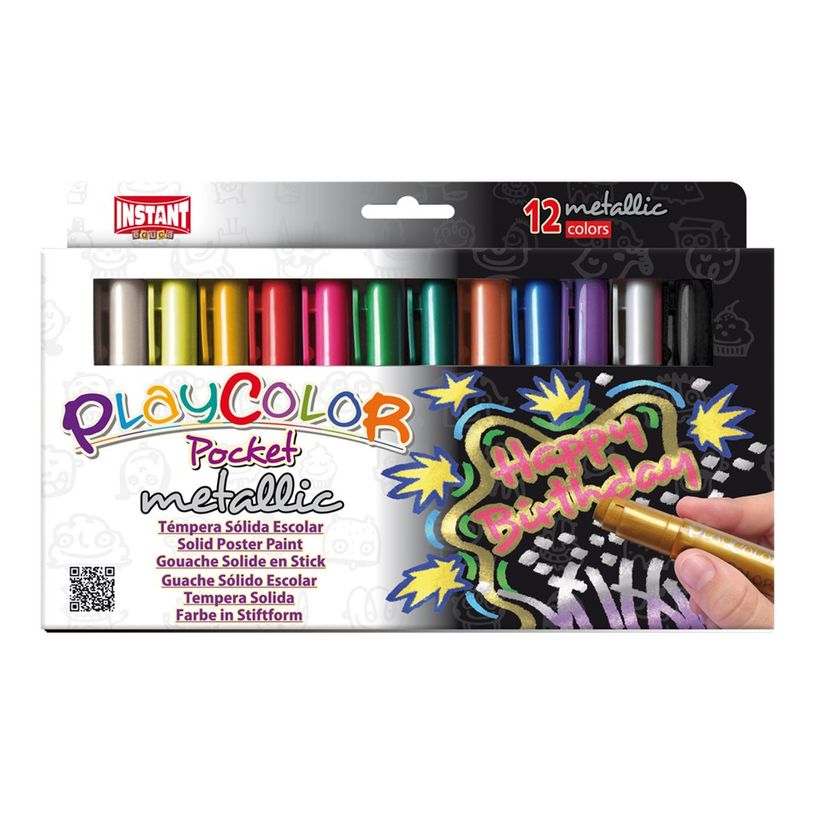 8414213101317-Playcolor Pocket Metallic - Marqueur - gouache - pour carton, bois - couleurs assorties (pack-P_507560_2-0