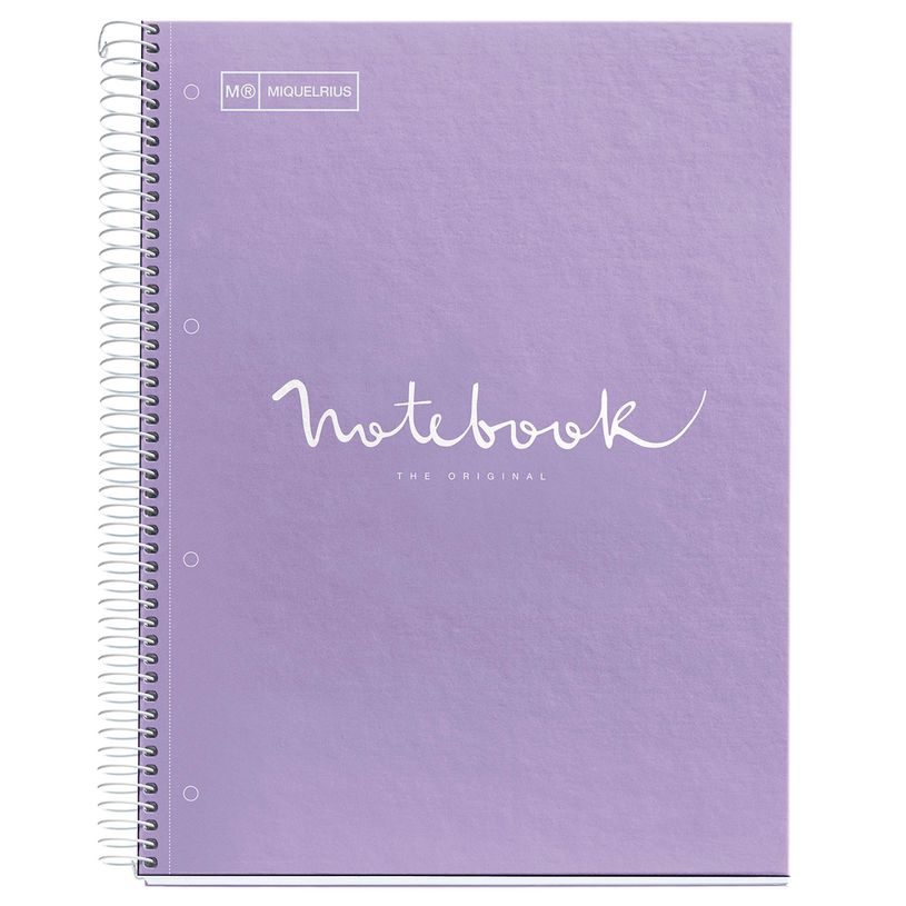 8422593460559-Notebook Emotions, couverture rigide, A4, quadrillage 5x5 mm, 80 feuilles de 1 couleur, Mique-P_615028_1-0