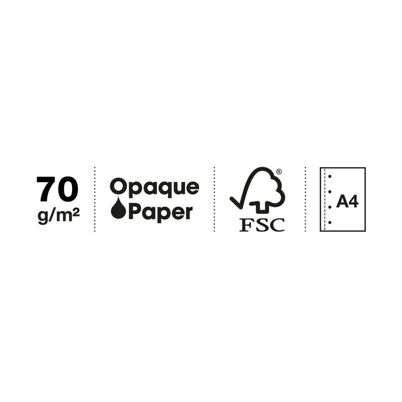 8422593479018-THE ORIGINAL NOTEBOOK, couverture souple, A4, quadrillage 5x5 mm + lisse , 120 feuilles de 2 couleurs, --7